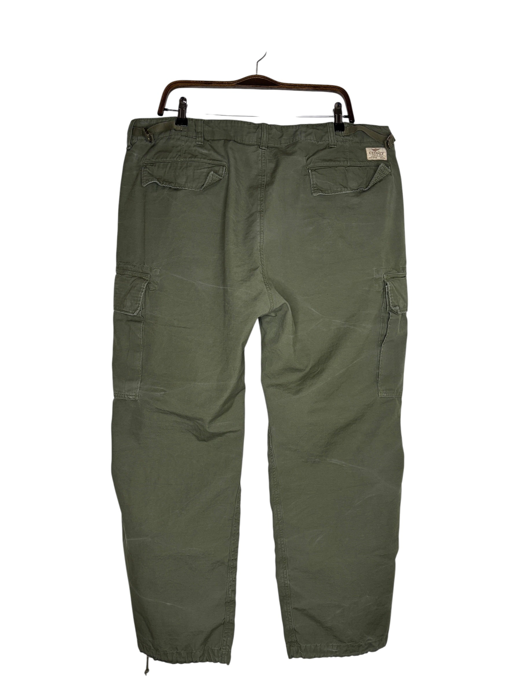 Polo Olive Green Cargo Relaxed Fit Pants (40)