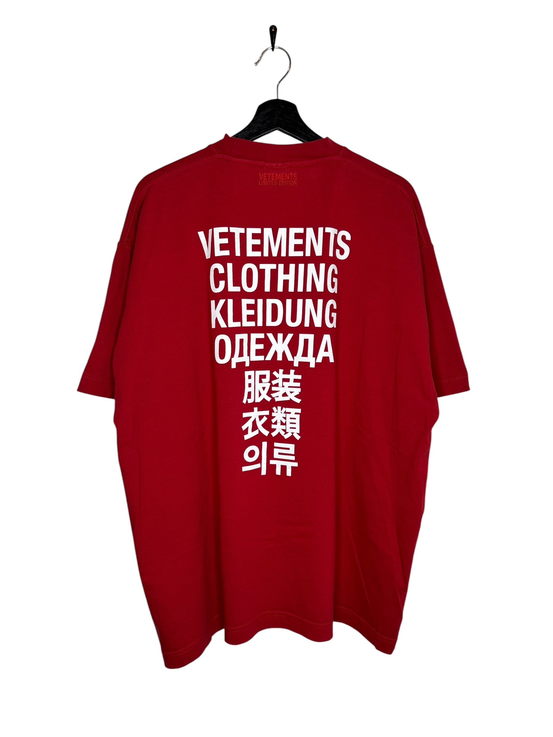 Vetements Red Clothing Tee (M)