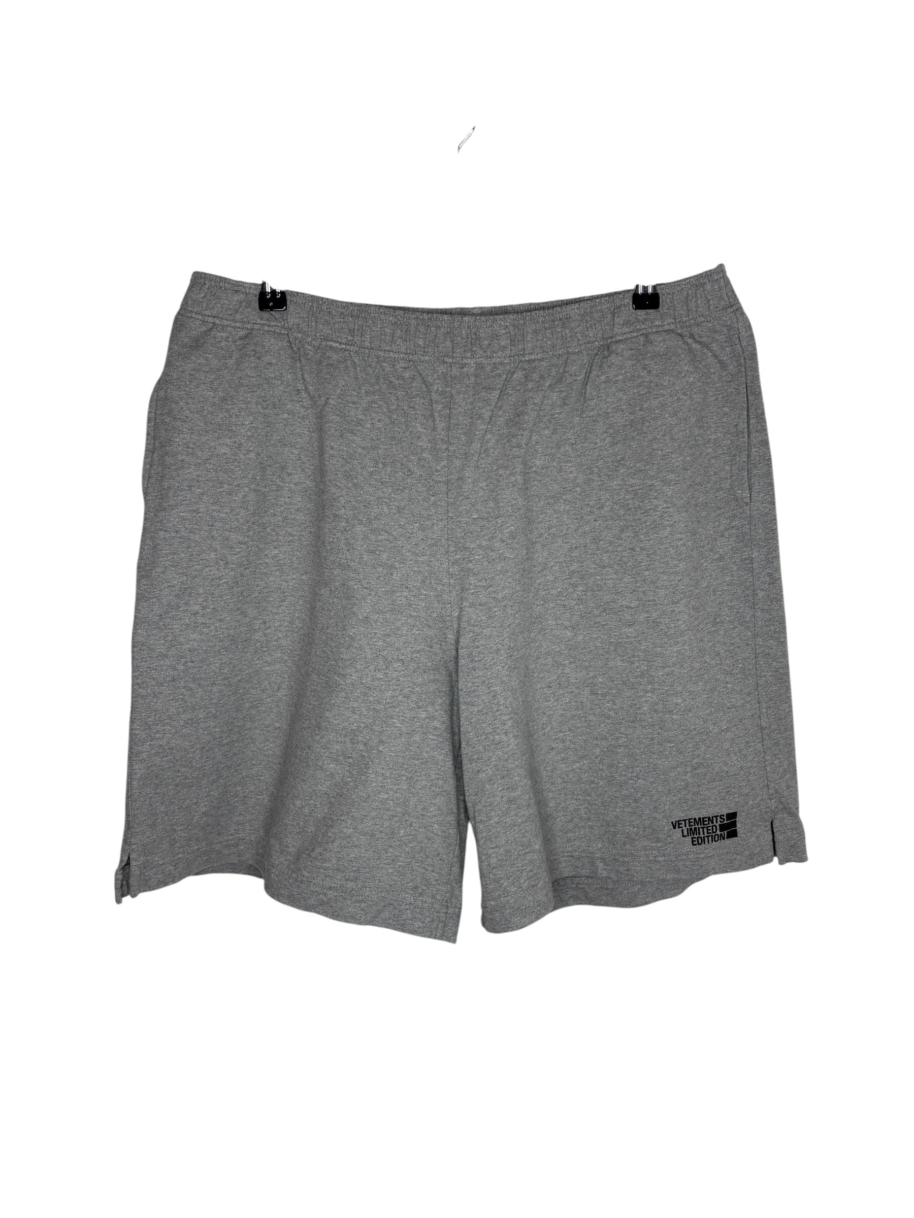 Vetements Cotton Logo Shorts Gray (L)