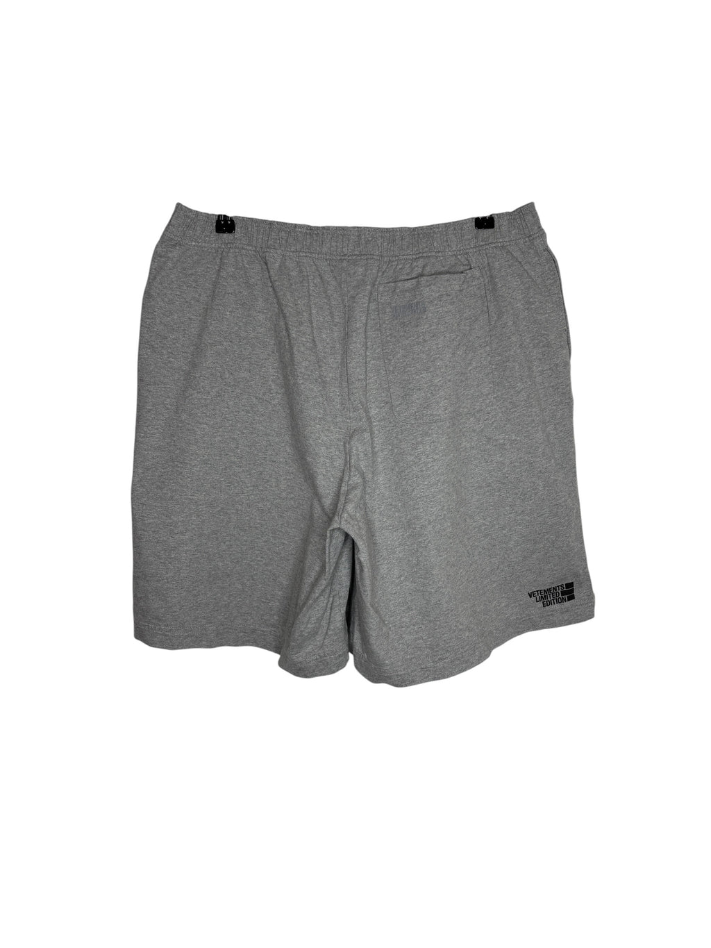Vetements Cotton Logo Shorts Gray (L)