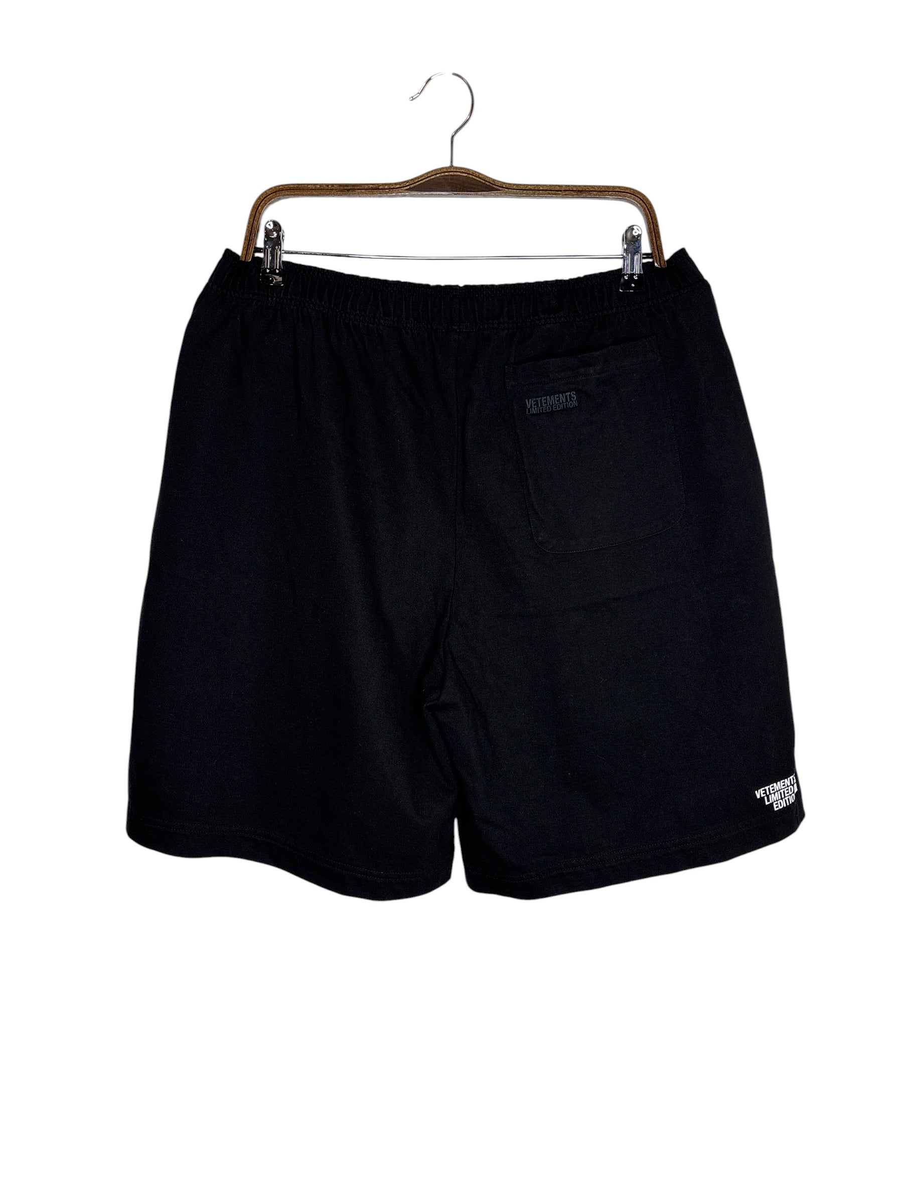 Vetements Cotton Logo Shorts Black (L)