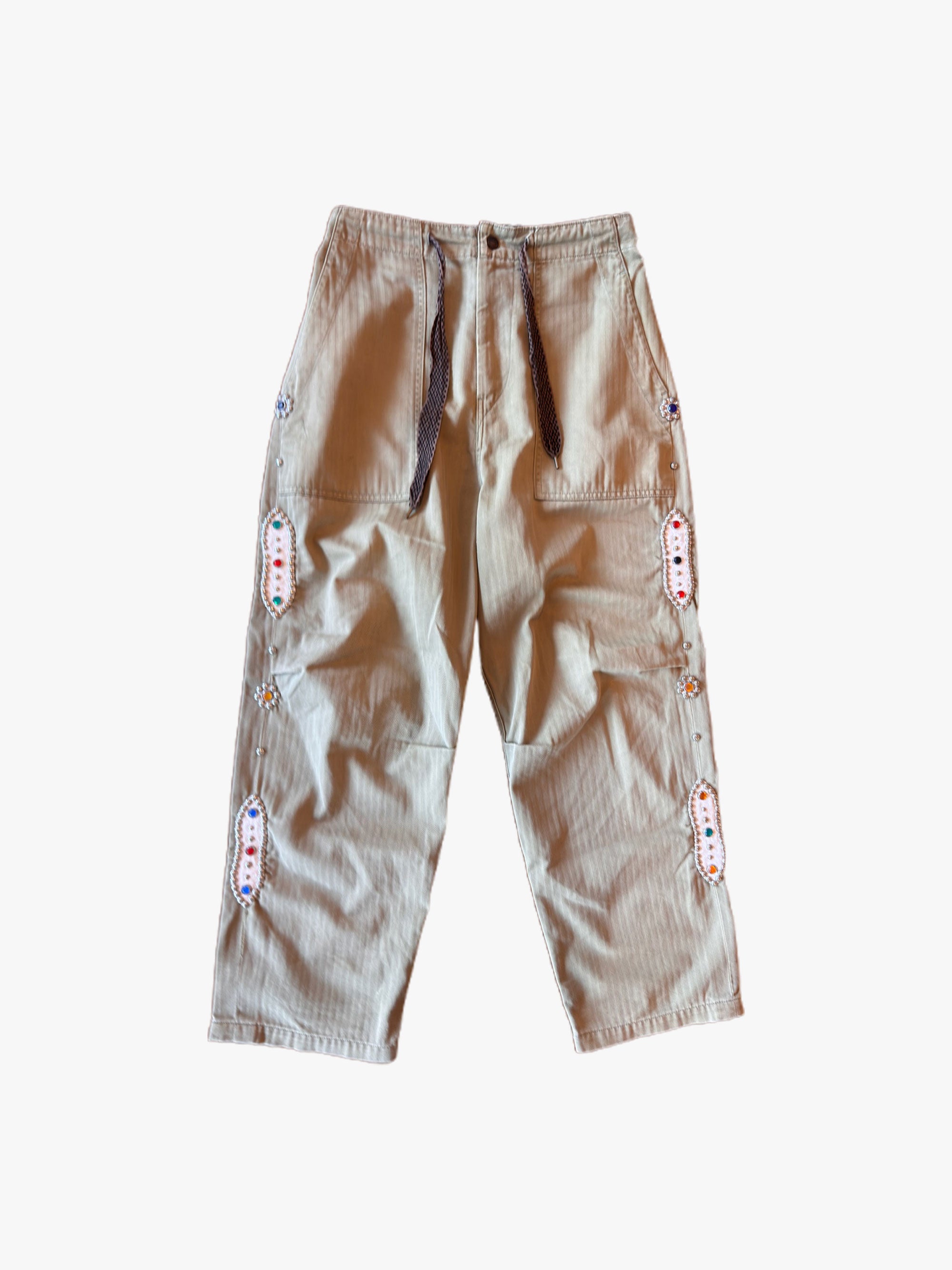 Kapital Sulfur Herringbone Easy Baker Pants