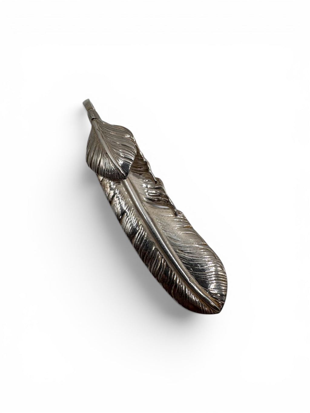 Goros Silver Feather Pendant