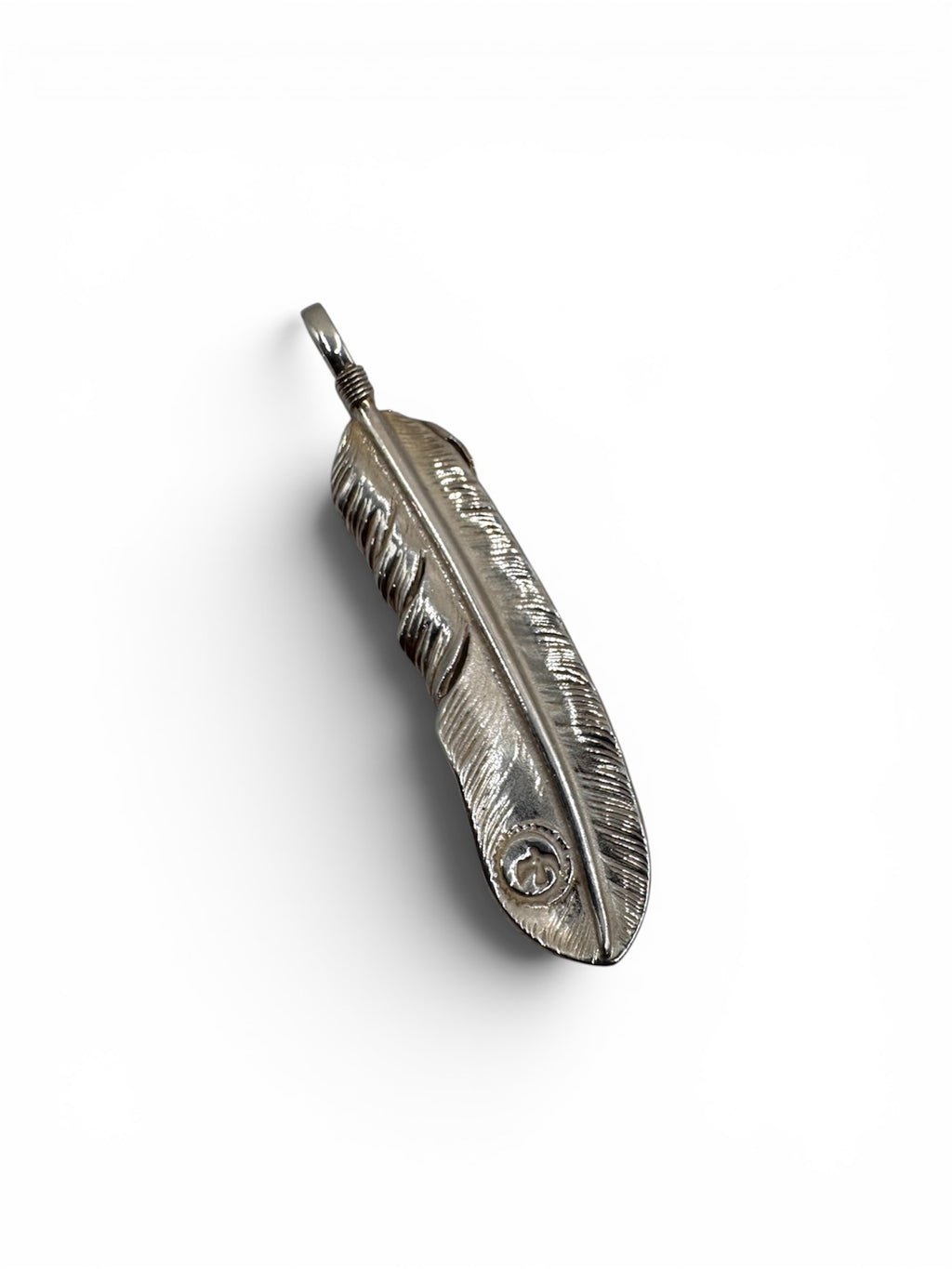 Goros Silver Feather Pendant